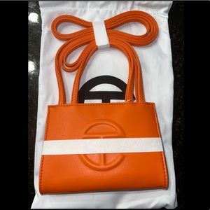 TELFAR SMALL ORANGE BAG